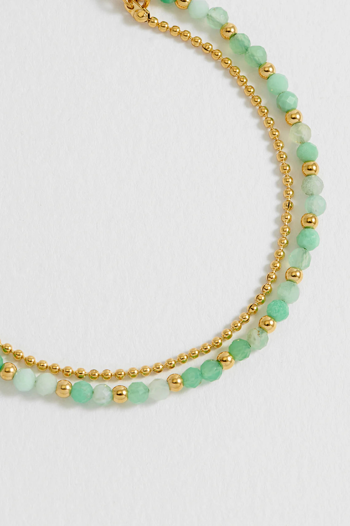 Estella Bartlett Green Gemstone Duo Bracelet