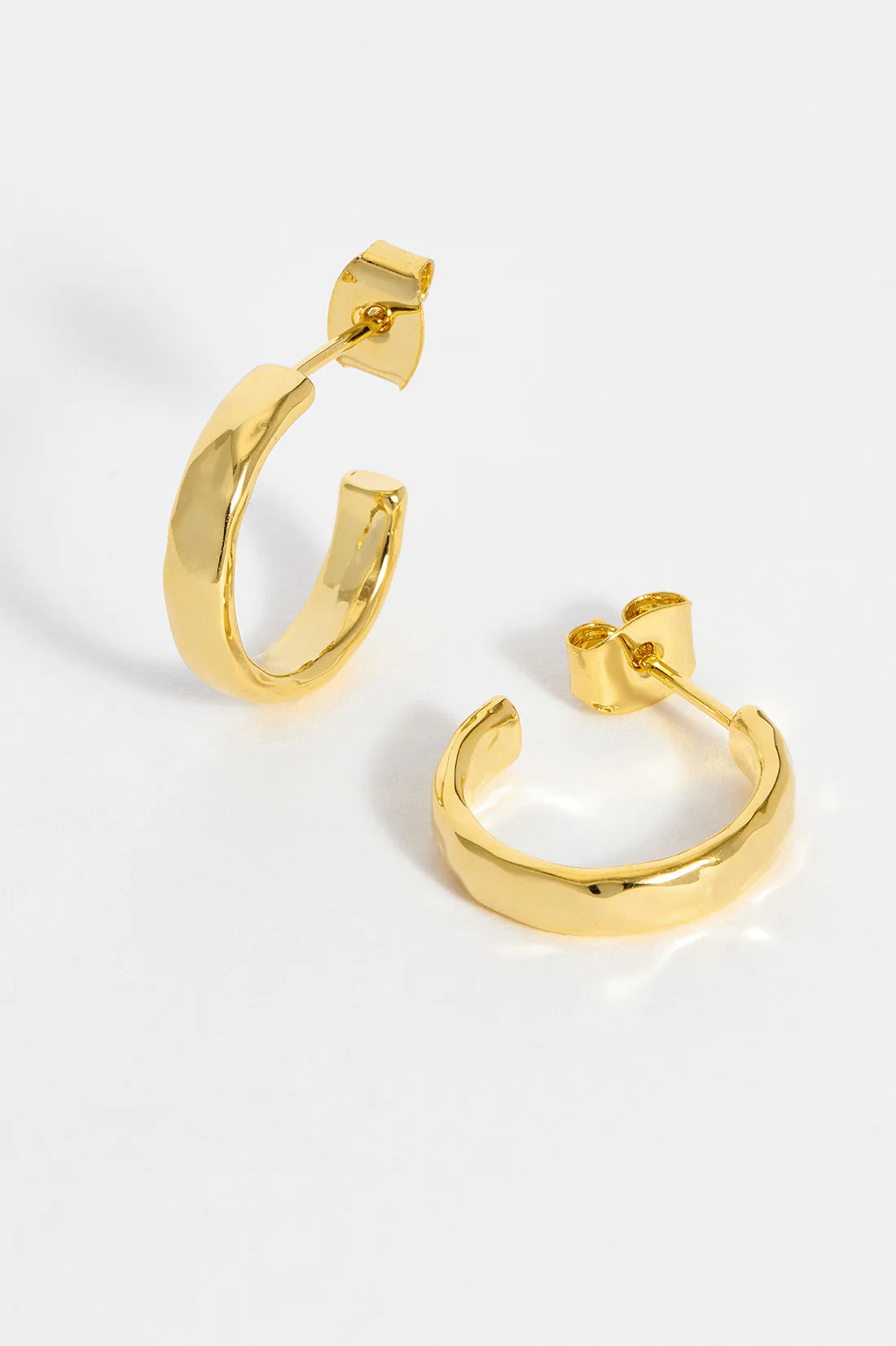 Estella Bartlett Textured Gold Hoop Earrings