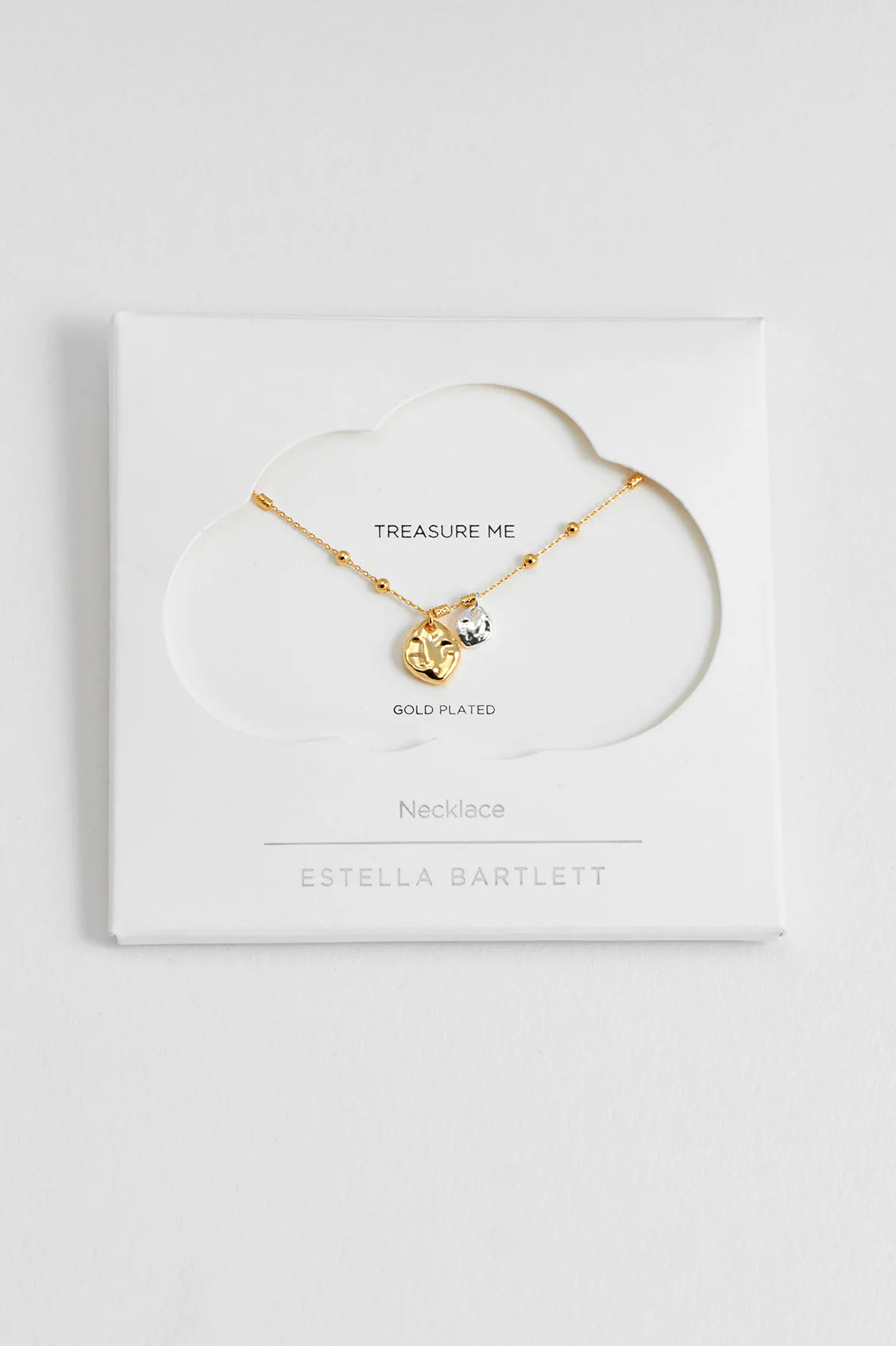 Estella Bartlett Triple Beaded Chain Pebble Necklace
