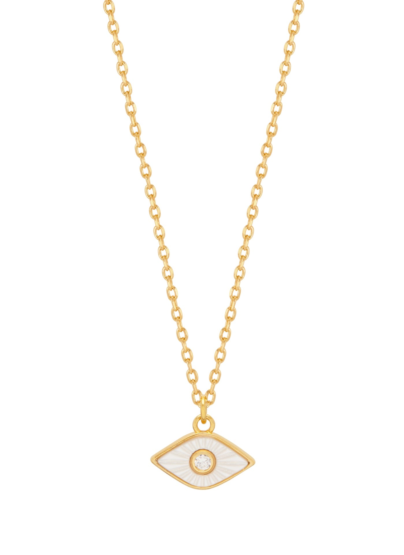 Estella Bartlett Pearl Evil Eye Necklace