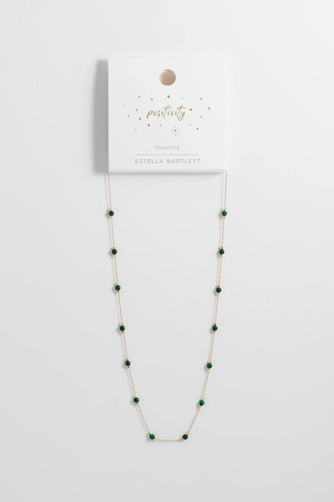 Estella Bartlett Malachite Paperlink Necklace