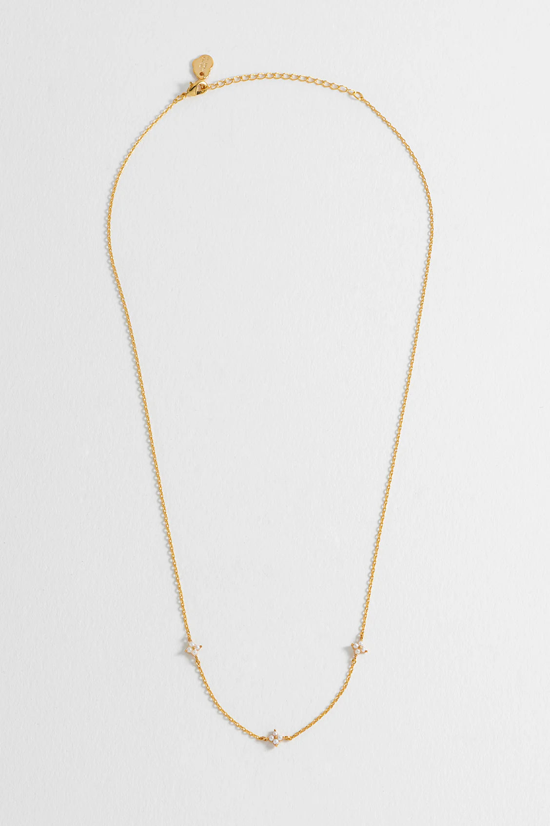 Estella Bartlett Pearl Multi Flower Necklace