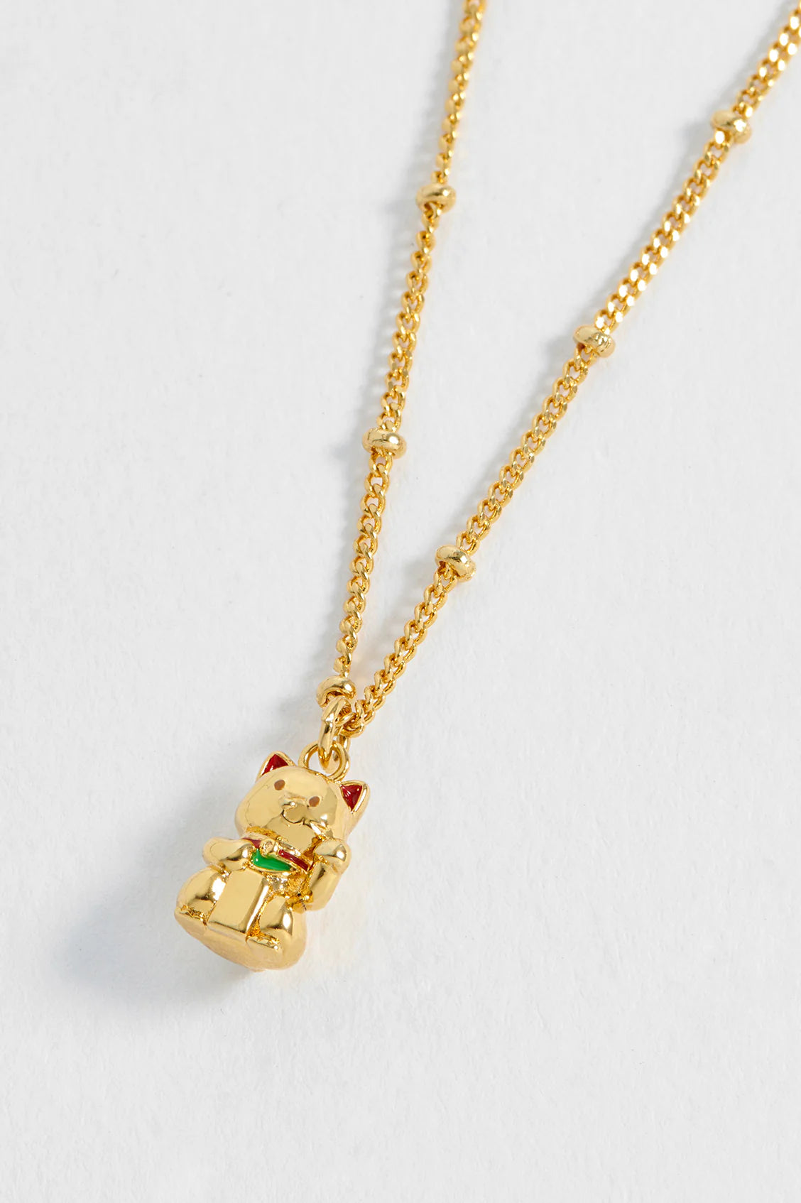 Estella Bartlett Lucky Cat Necklace