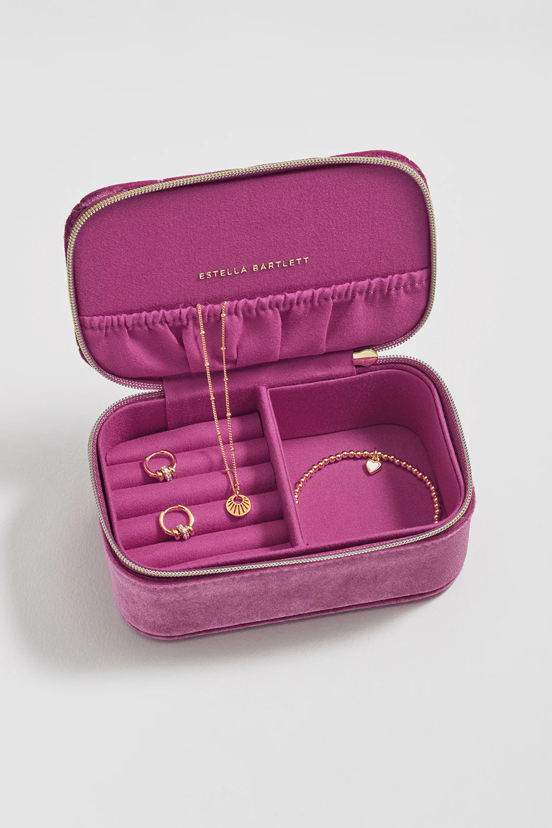 Estella Bartlett Quilted Pink Mini Jewellery Box