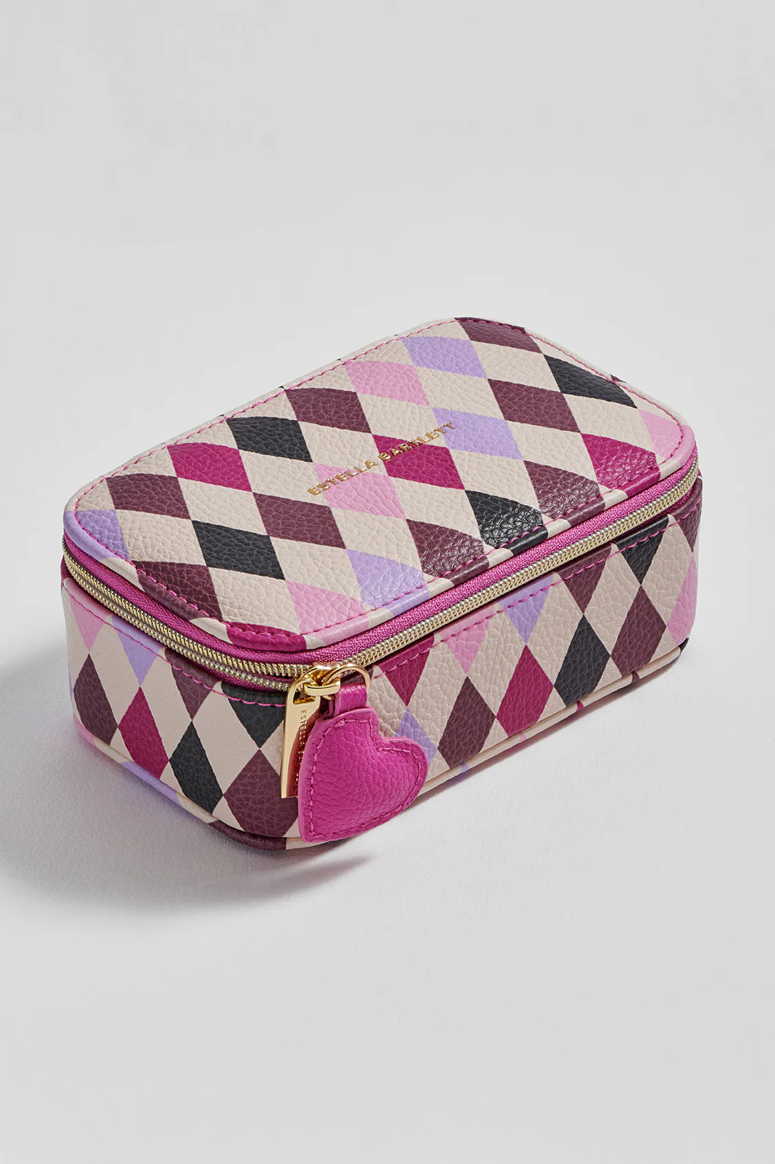 Estella Bartlett Harlequin Print Pink Jewellery Box