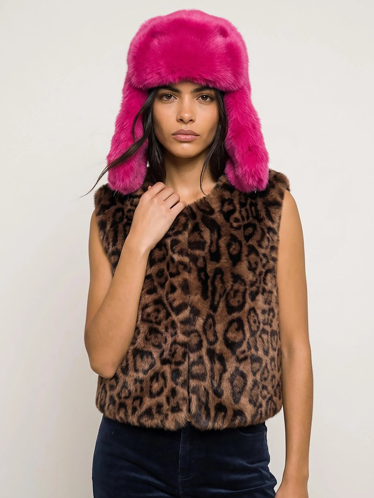 Nooki Edelweiss Chocolate Leopard Gilet