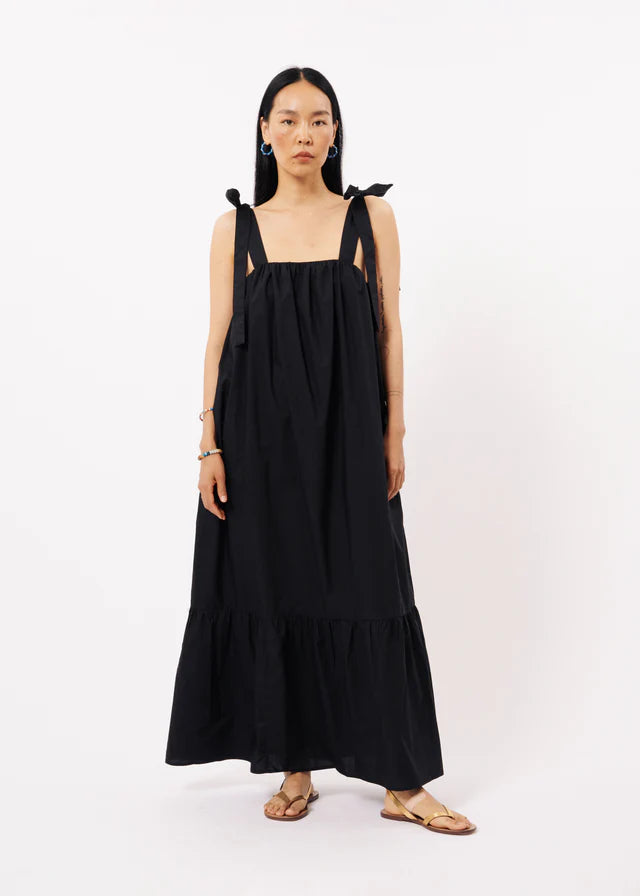 Frnch Cylia Black Maxi Dress