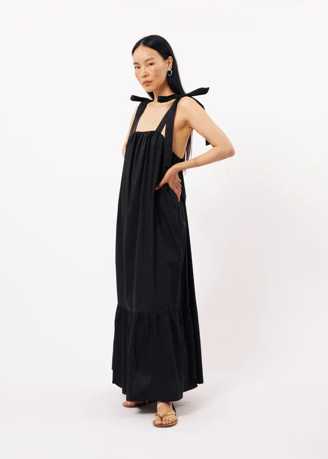 Frnch Cylia Black Maxi Dress