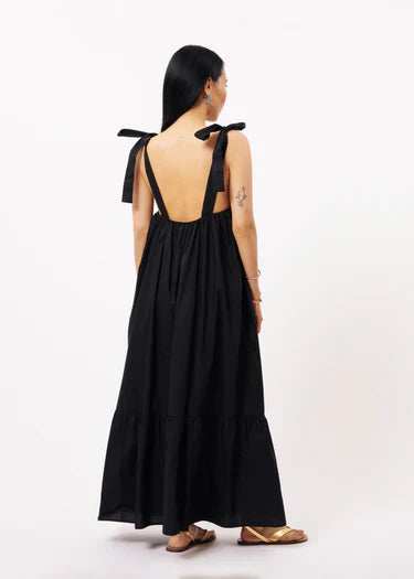 Frnch Cylia Black Maxi Dress