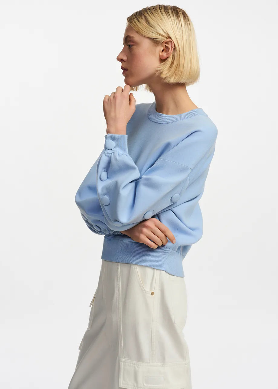 Essentiel Antwerp Fiore Light Blue Sweatshirt