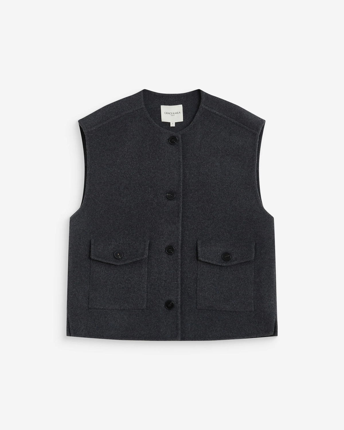 Grace & Mila Adagio Anthracite Waistcoat Jacket