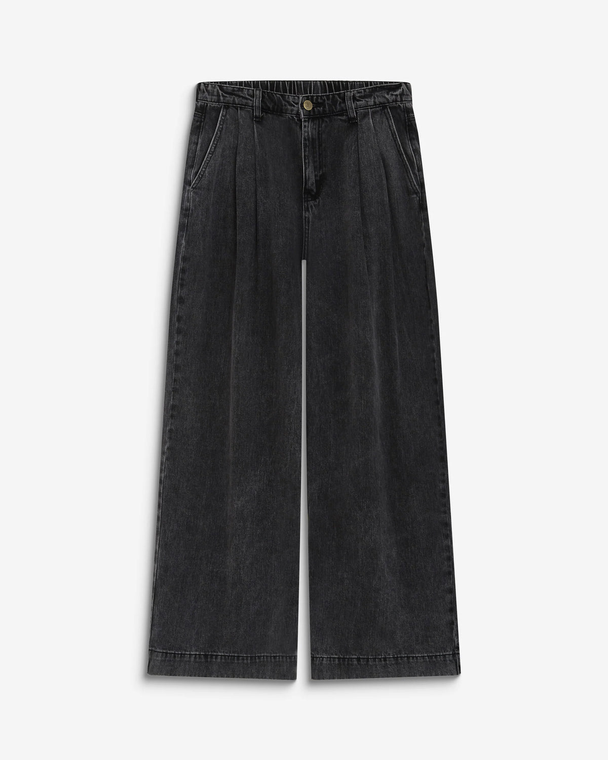 Grace & Mila John Grey Denim Wide Leg Jean