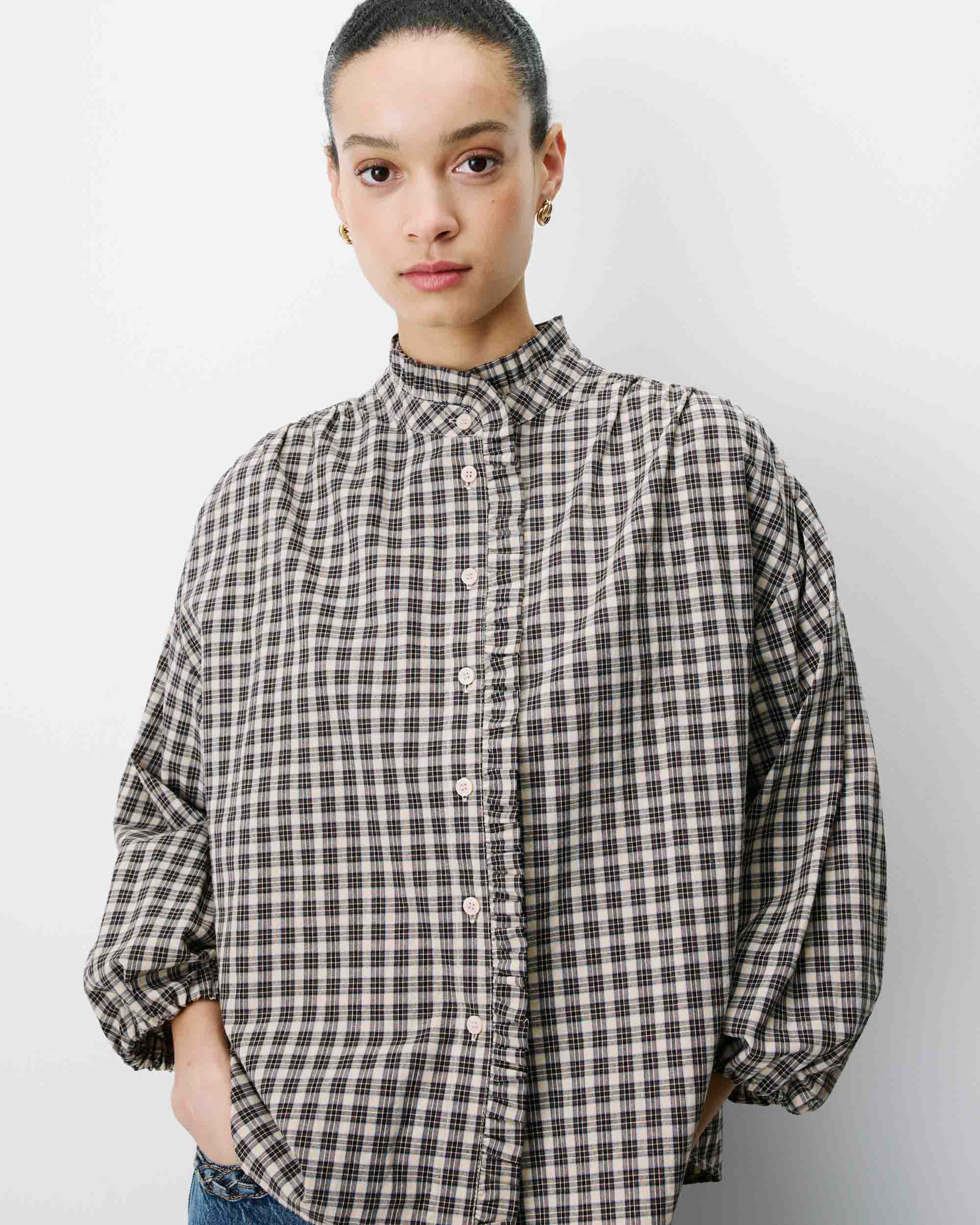 Grace & Mila Adelie Latte Shirt