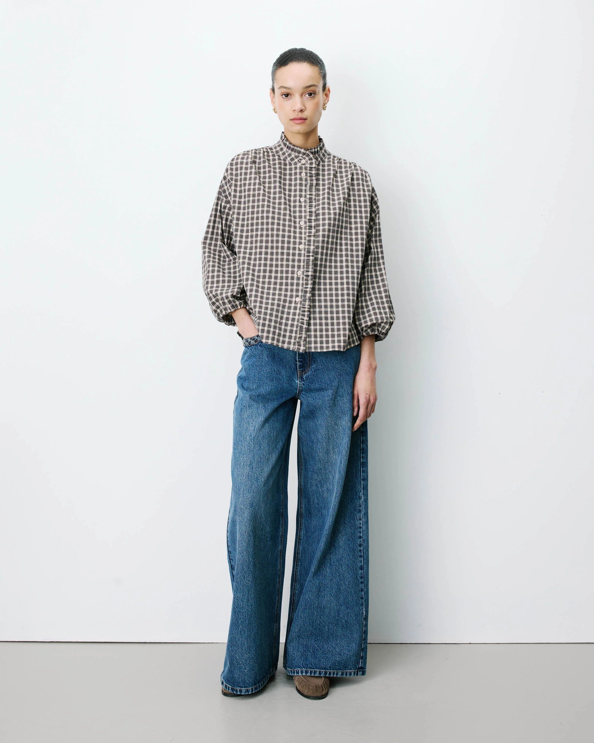 Grace & Mila Adelie Latte Shirt