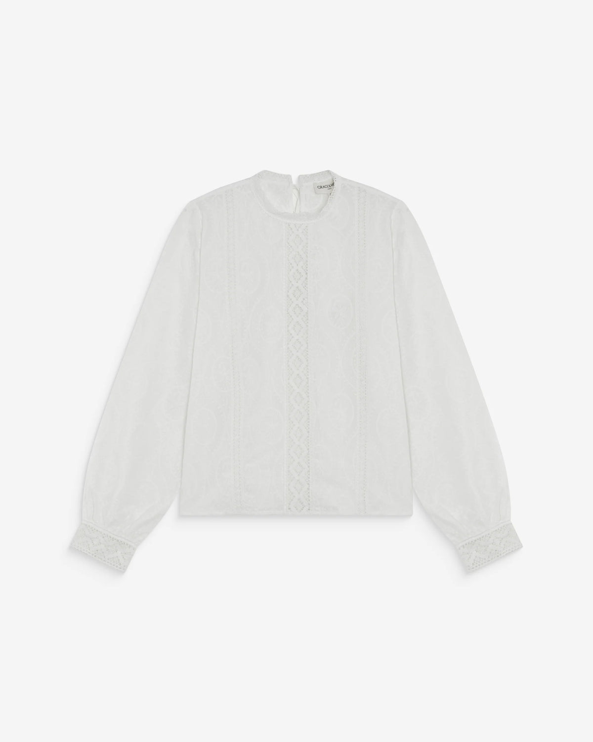 Grace & Mila Abigail White Lace Blouse
