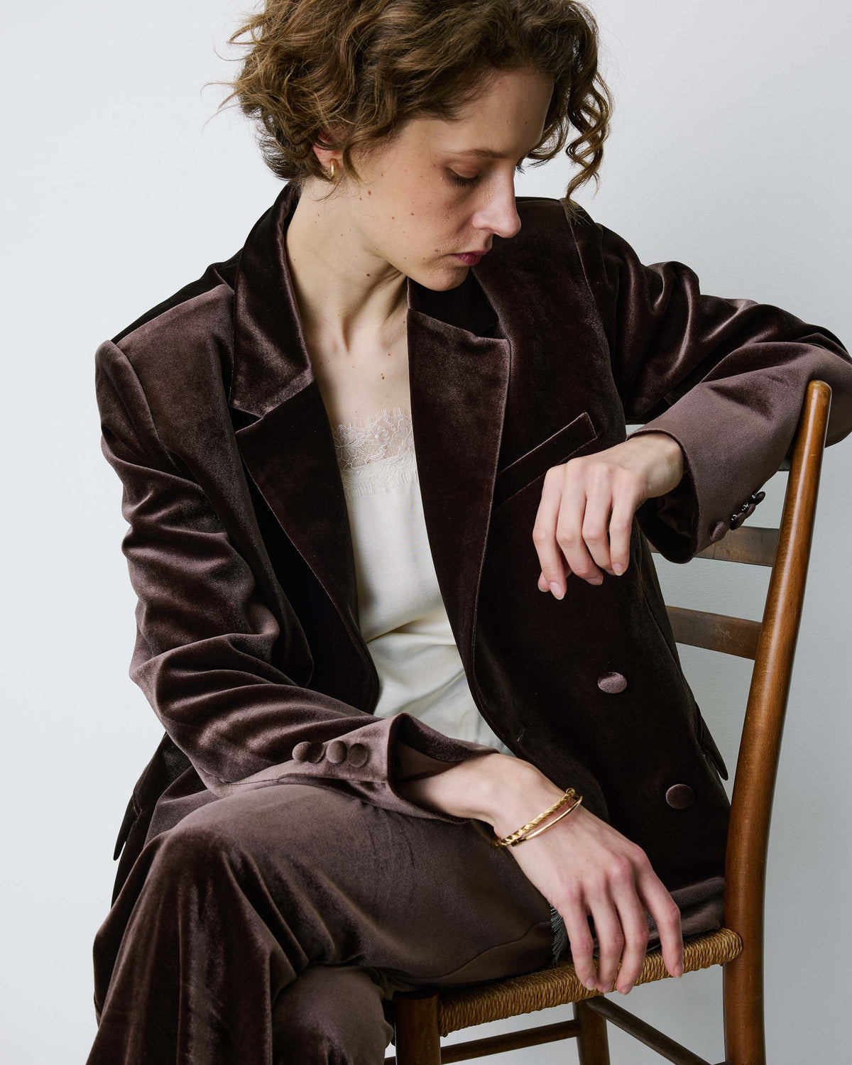 Grace & Mila Bradley Chocolate Blazer