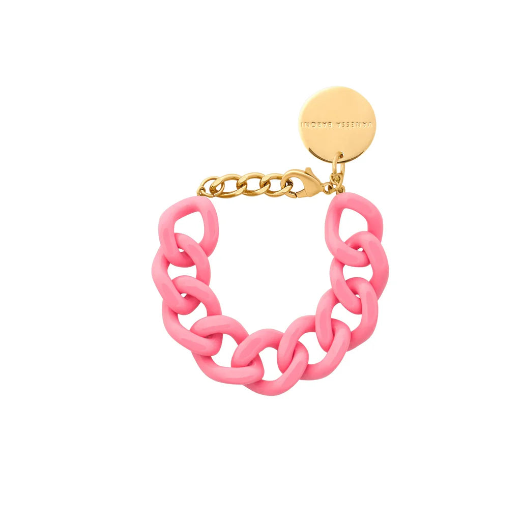 Vanessa Baroni Flat Chain Bracelet Raspberry