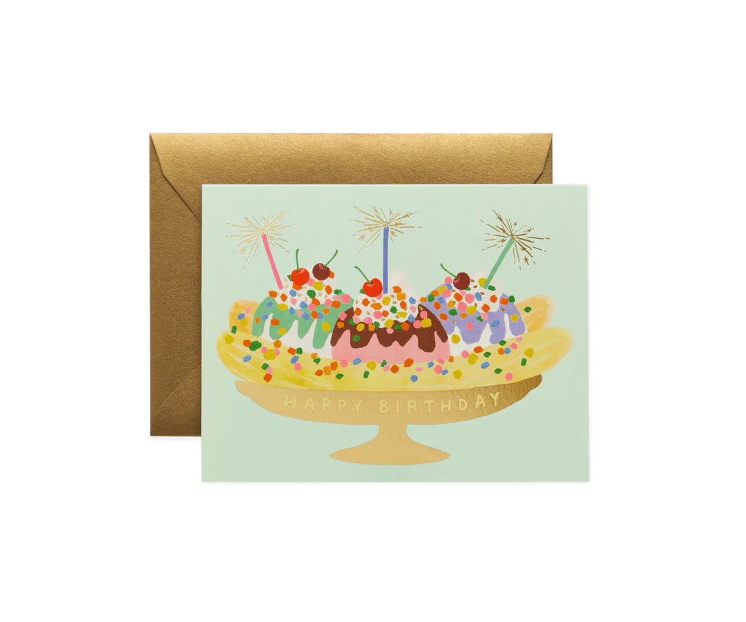 Rifle Paper Co Banana Split Birthday Card