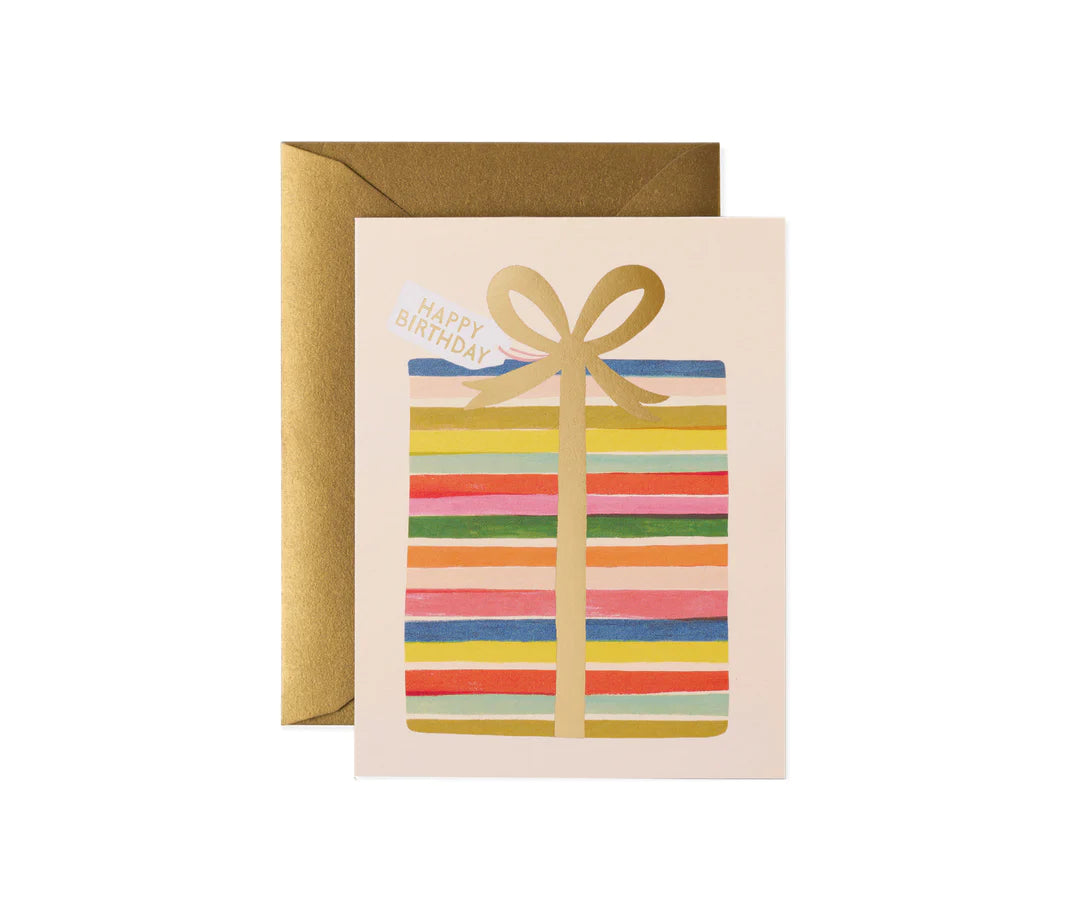 Rifle Paper Co Feliz Birthday Present Card