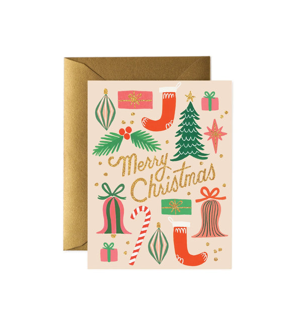Rifle Paper Co Deck The Halls Christmas Card Box