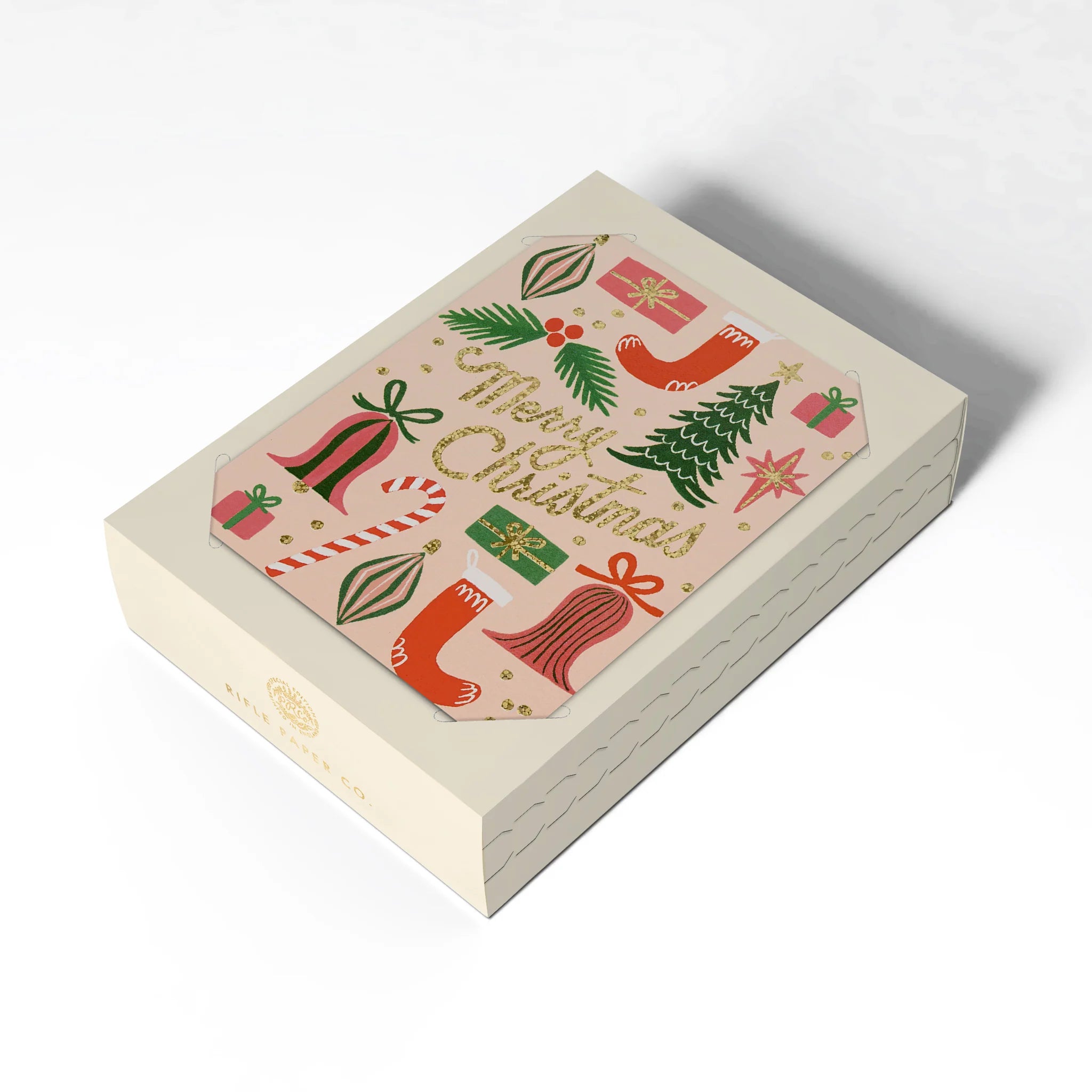 Rifle Paper Co Deck The Halls Christmas Card Box