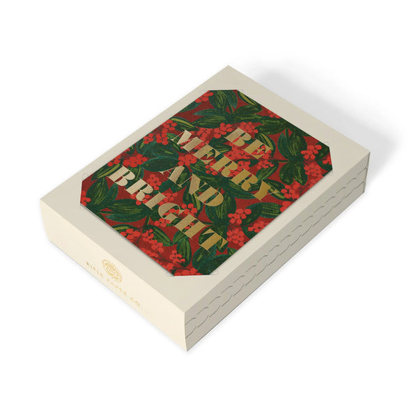 Rifle Paper Co Merry Berry Christmas Card Box