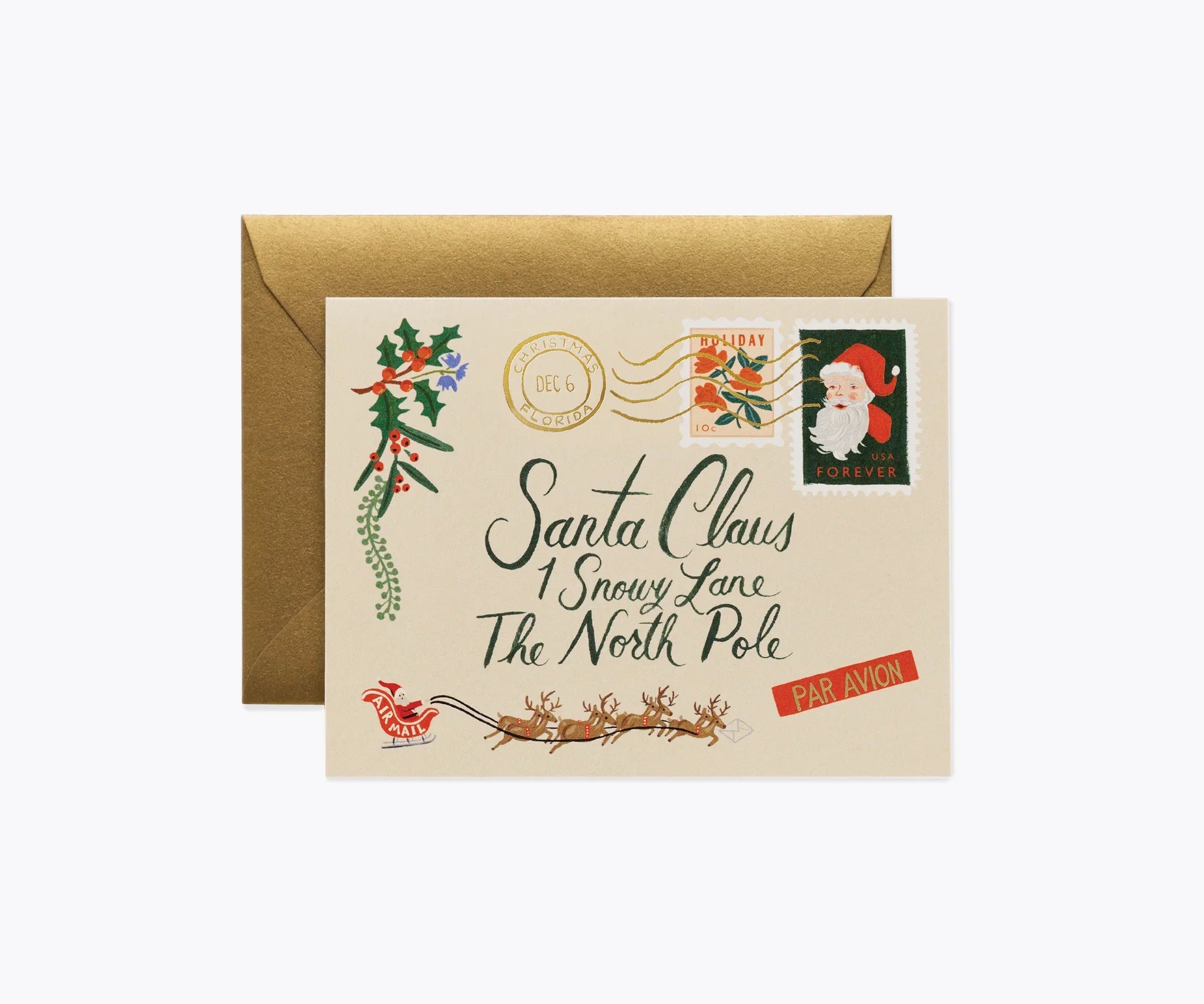 Rifle Paper Co Santa Letter Box Christmas Card Box