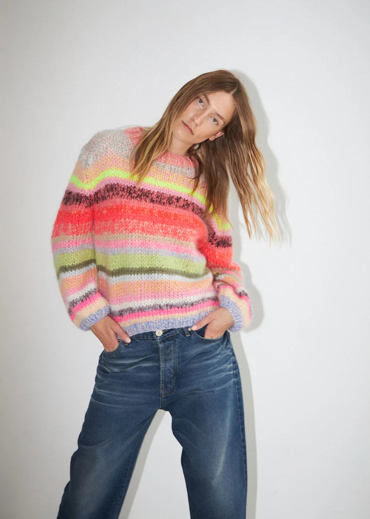 Dawn x Dare Genova Bold Multi Stripe Sweater