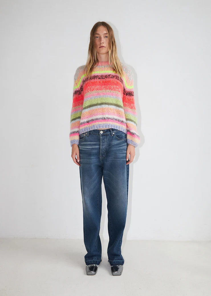 Dawn x Dare Genova Bold Multi Stripe Sweater