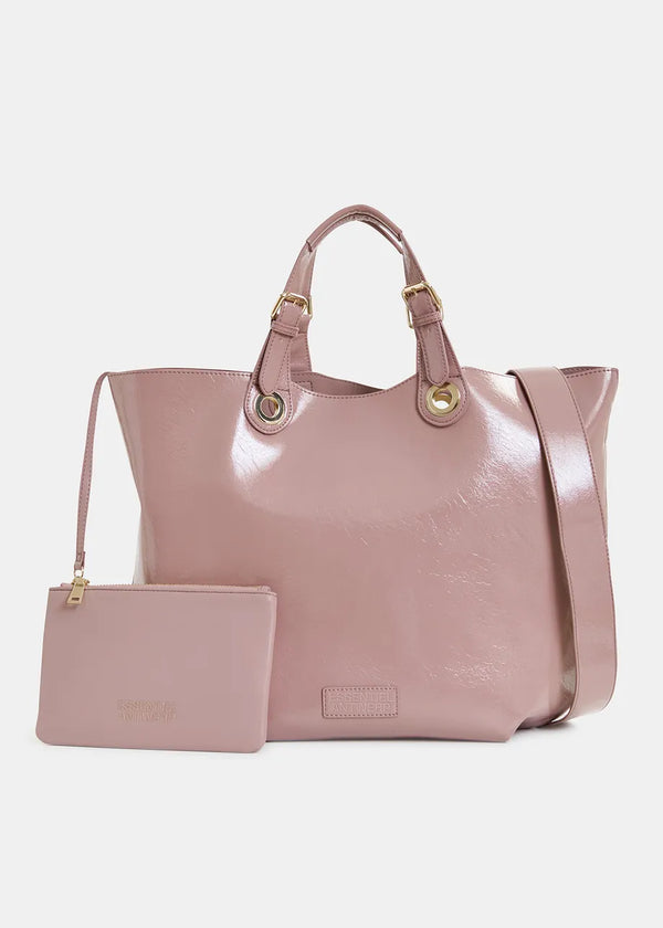 Essentiel Antwerp Ginnie Pink Varnish Shopper 