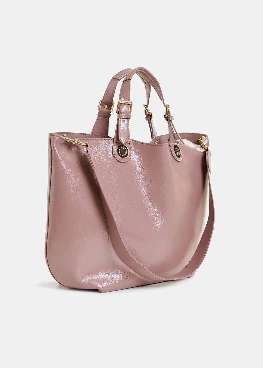 Essentiel Antwerp Ginnie Pink Varnish Shopper 