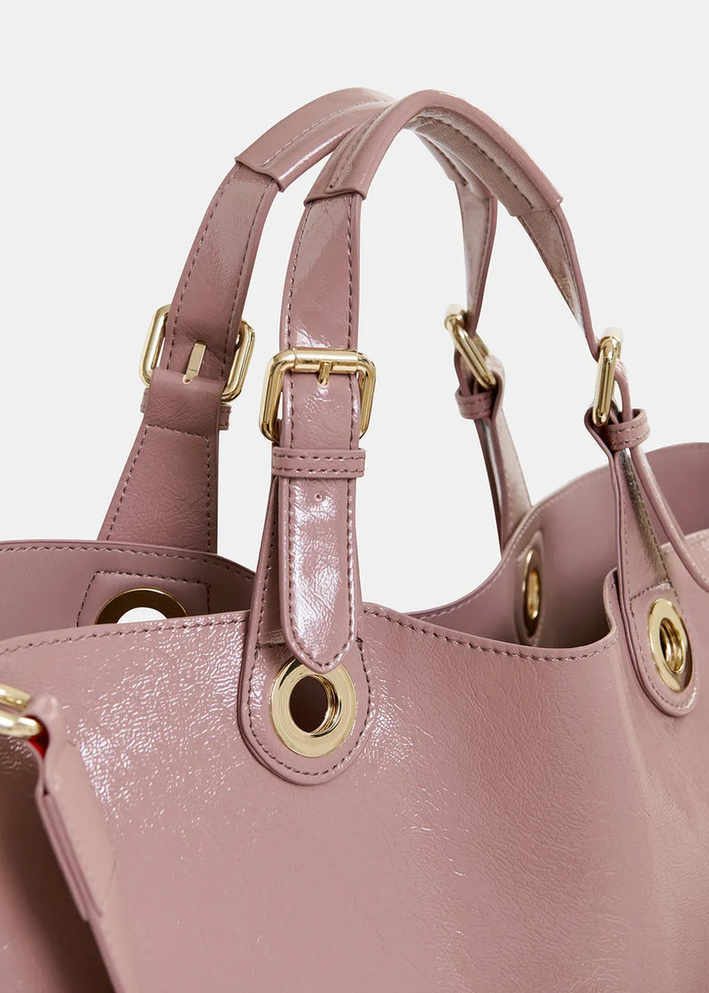 Essentiel Antwerp Ginnie Pink Varnish Shopper 