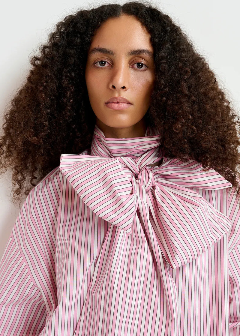 Essentiel Antwerp Greta Pink Bow Shirt