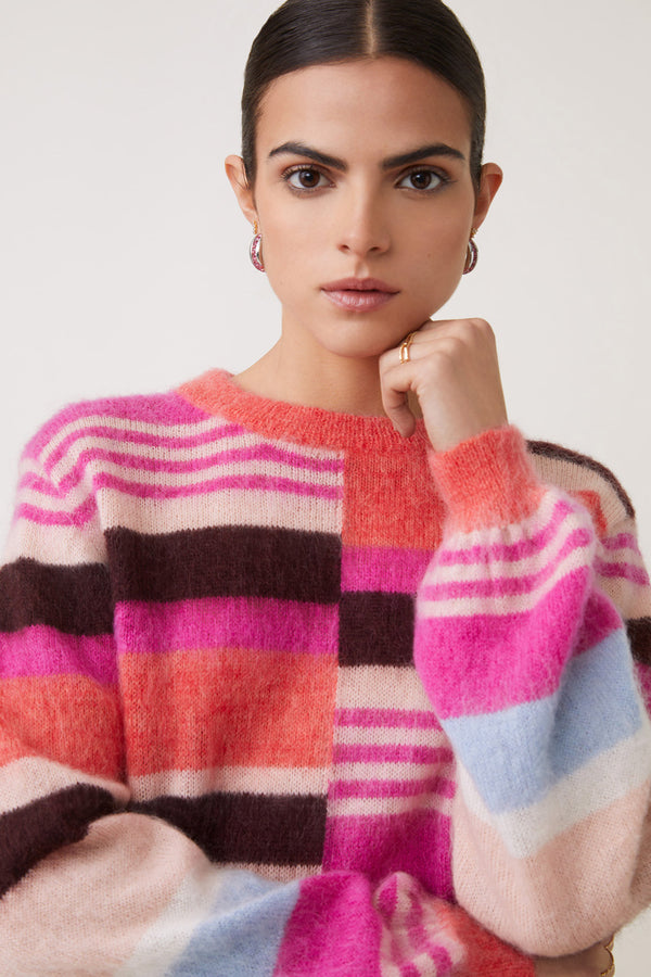 Suncoo Prioris Multi Stripe Sweater