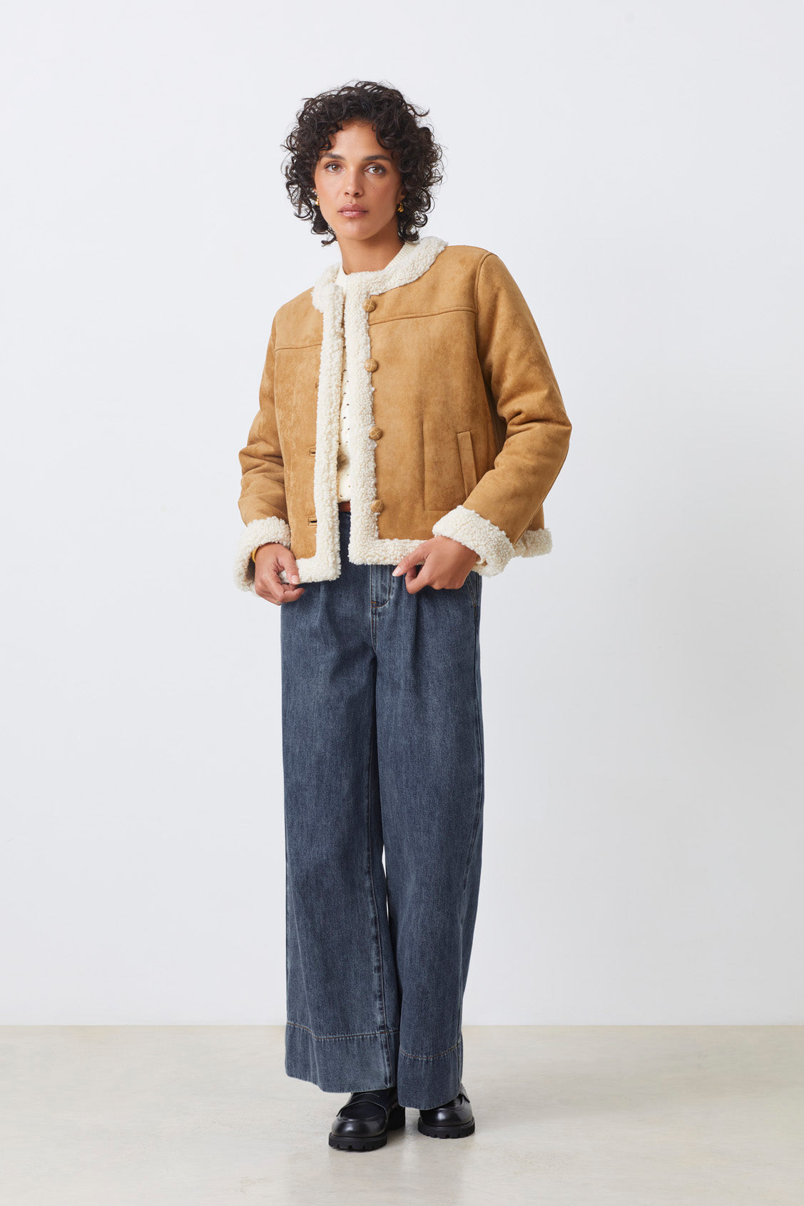 Suncoo Eduna Faux Fur Reversible Jacket