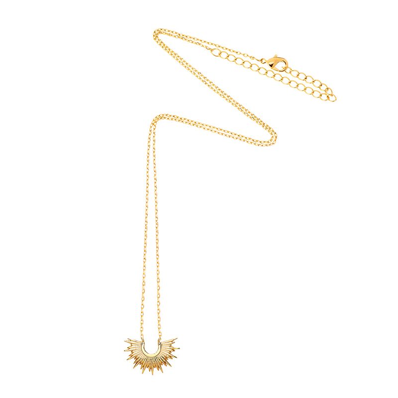 Estella Bartlett Half Sunburst Gold Necklace