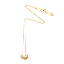 Estella Bartlett Half Sunburst Gold Necklace