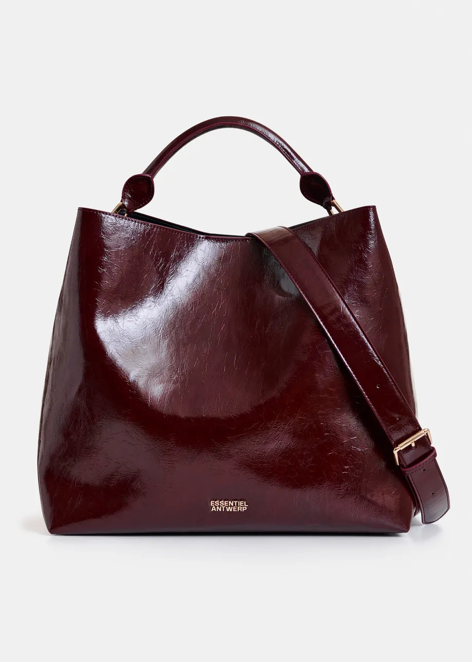 Essentiel Antwerp IHurley Burgundy Shopper Bag