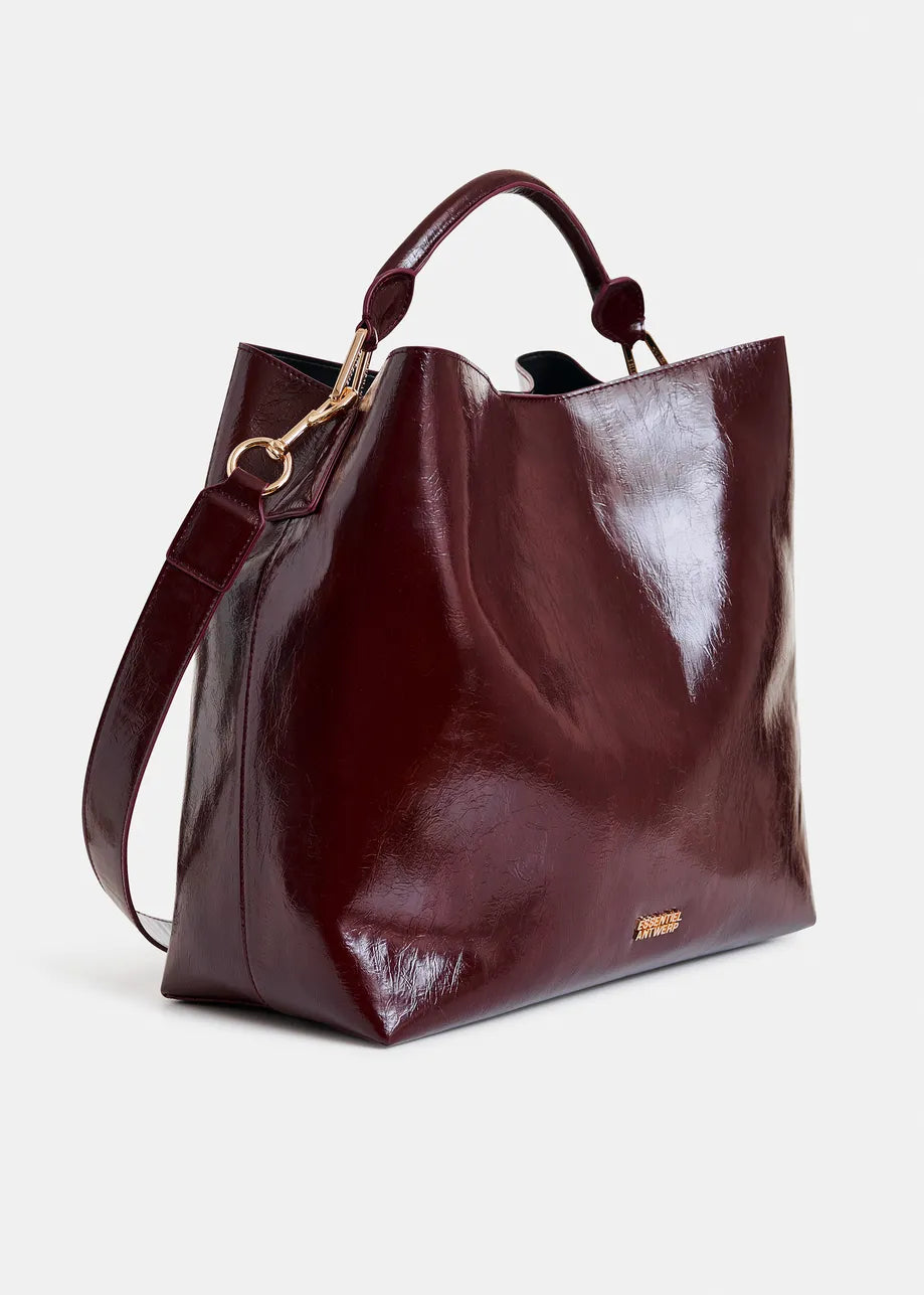 Essentiel Antwerp IHurley Burgundy Shopper Bag