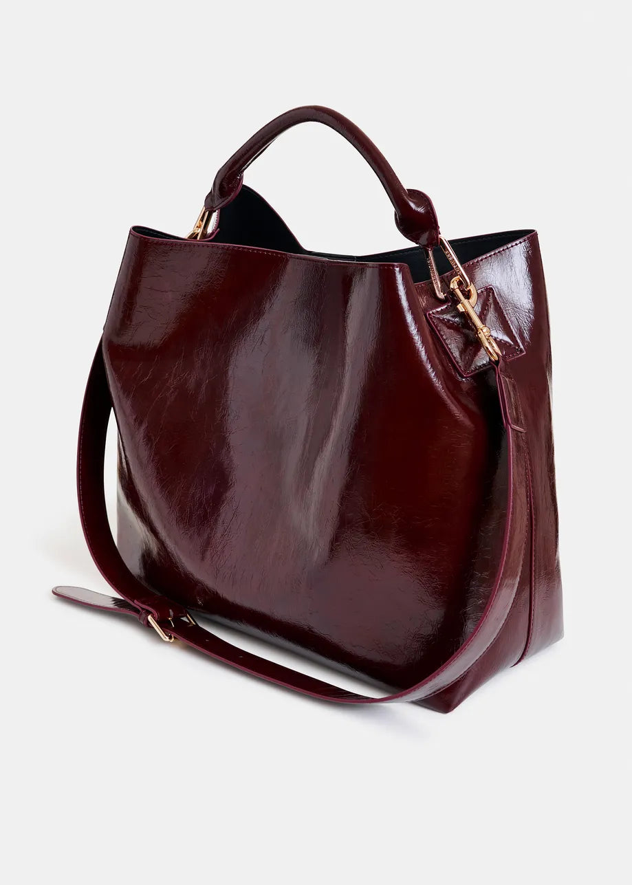 Essentiel Antwerp IHurley Burgundy Shopper Bag