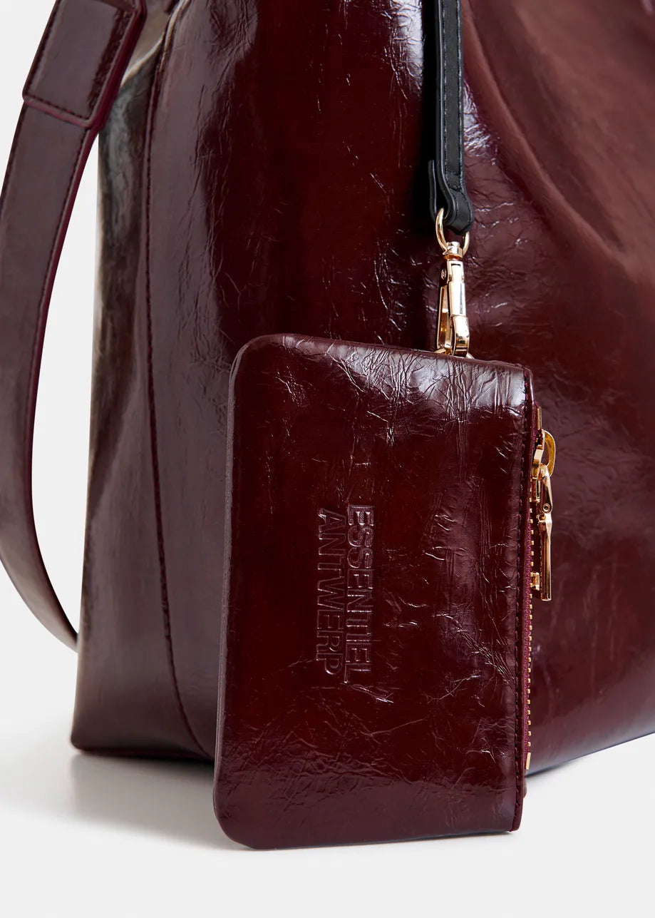 Essentiel Antwerp IHurley Burgundy Shopper Bag
