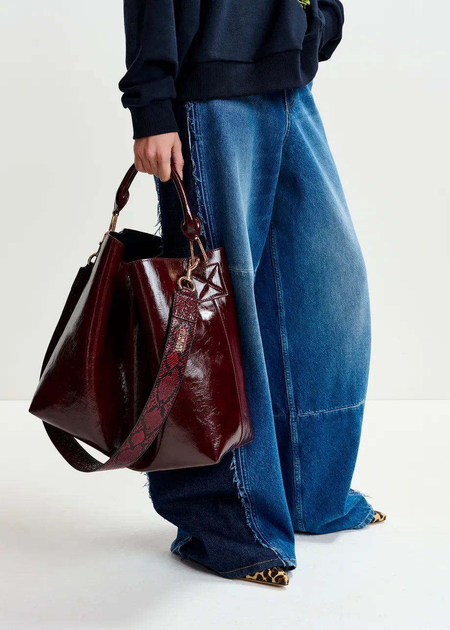 Essentiel Antwerp IHurley Burgundy Shopper Bag