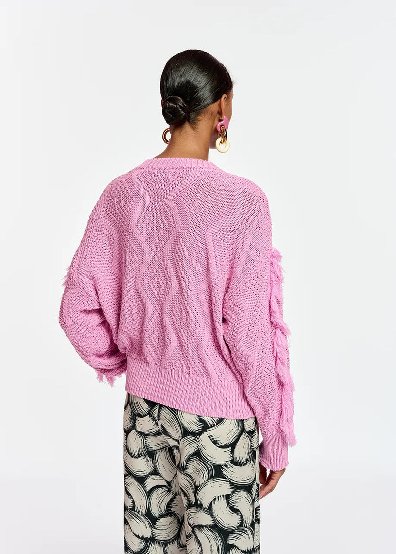 Essentiel Antwerp Fontana Knitted Pink Sweater