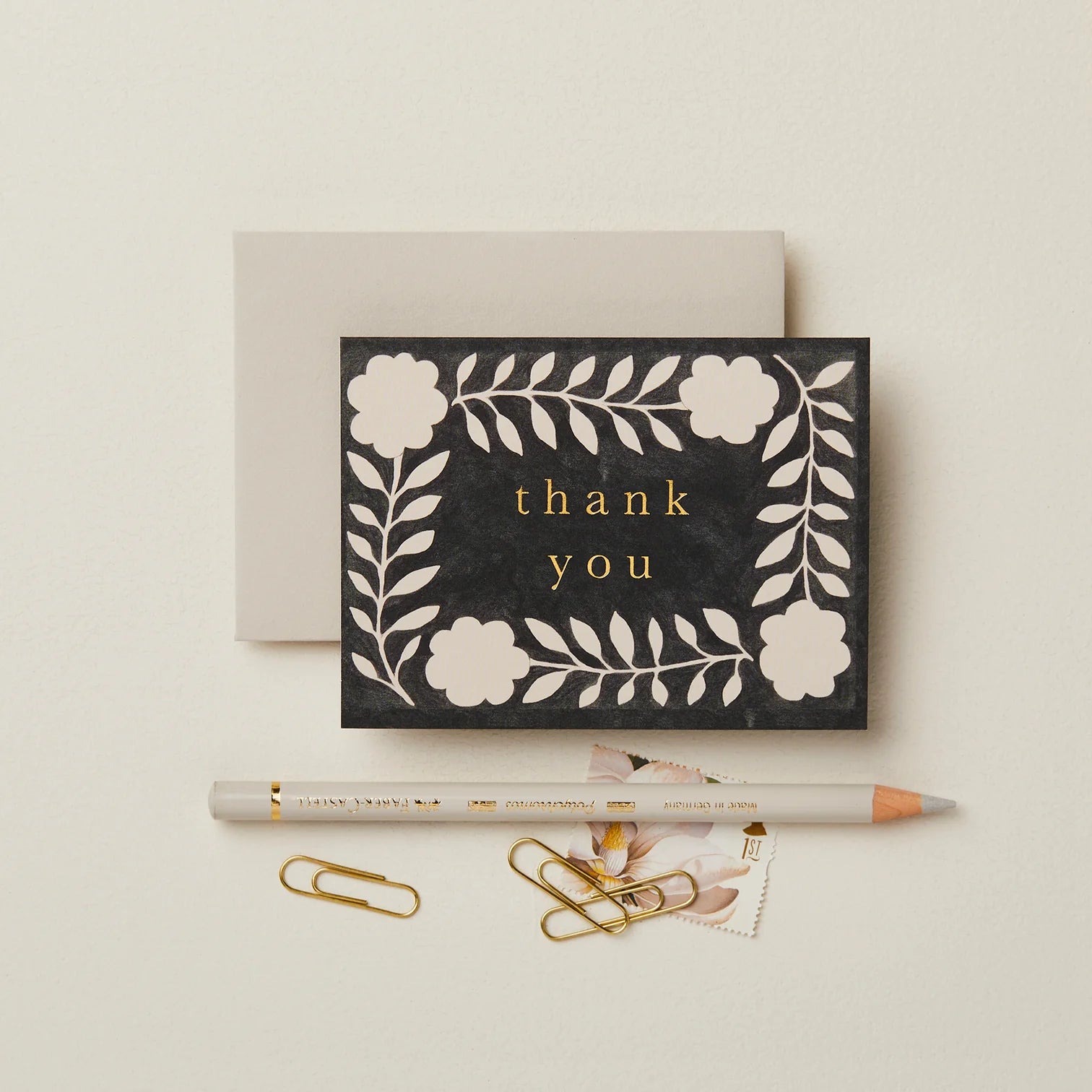 Wanderlust Ink Flora Thank You Mini Card