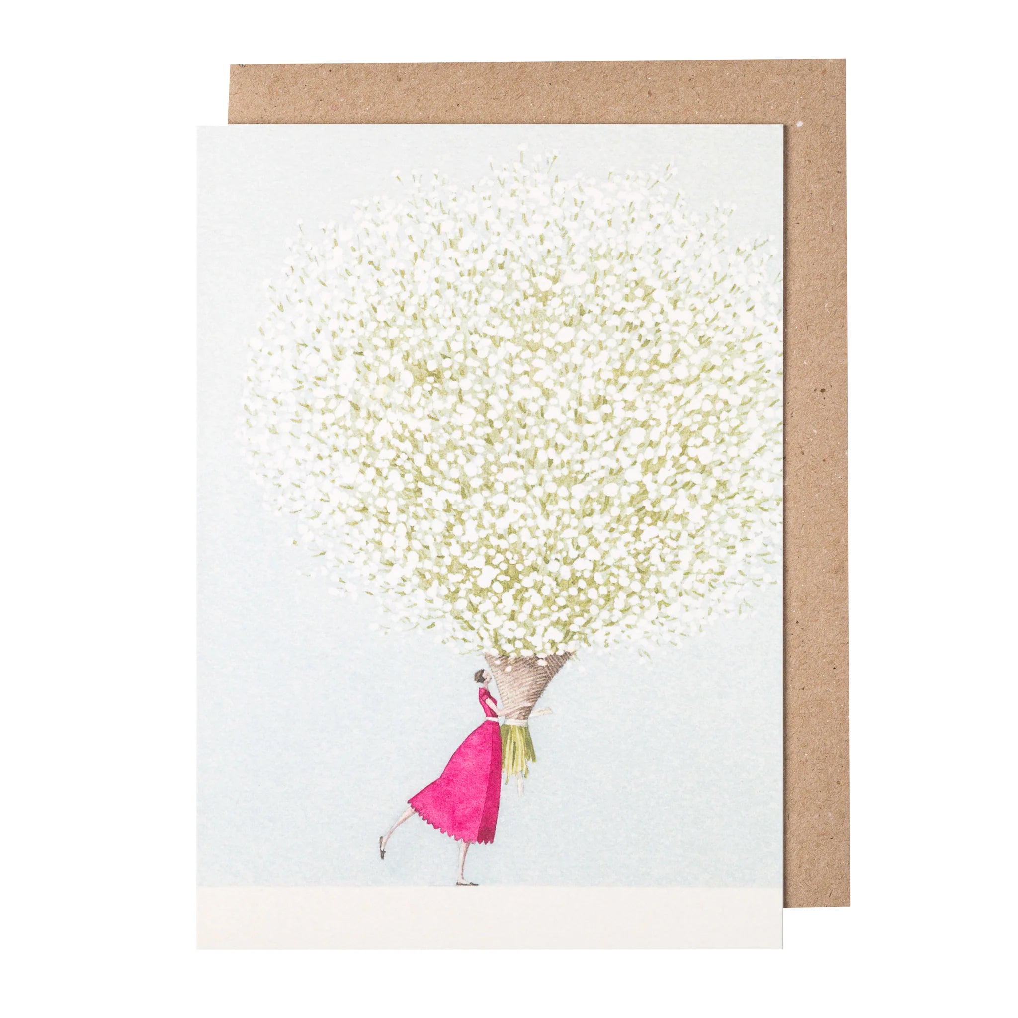 Laura Stoddart Baby’s Breath Greetings Card