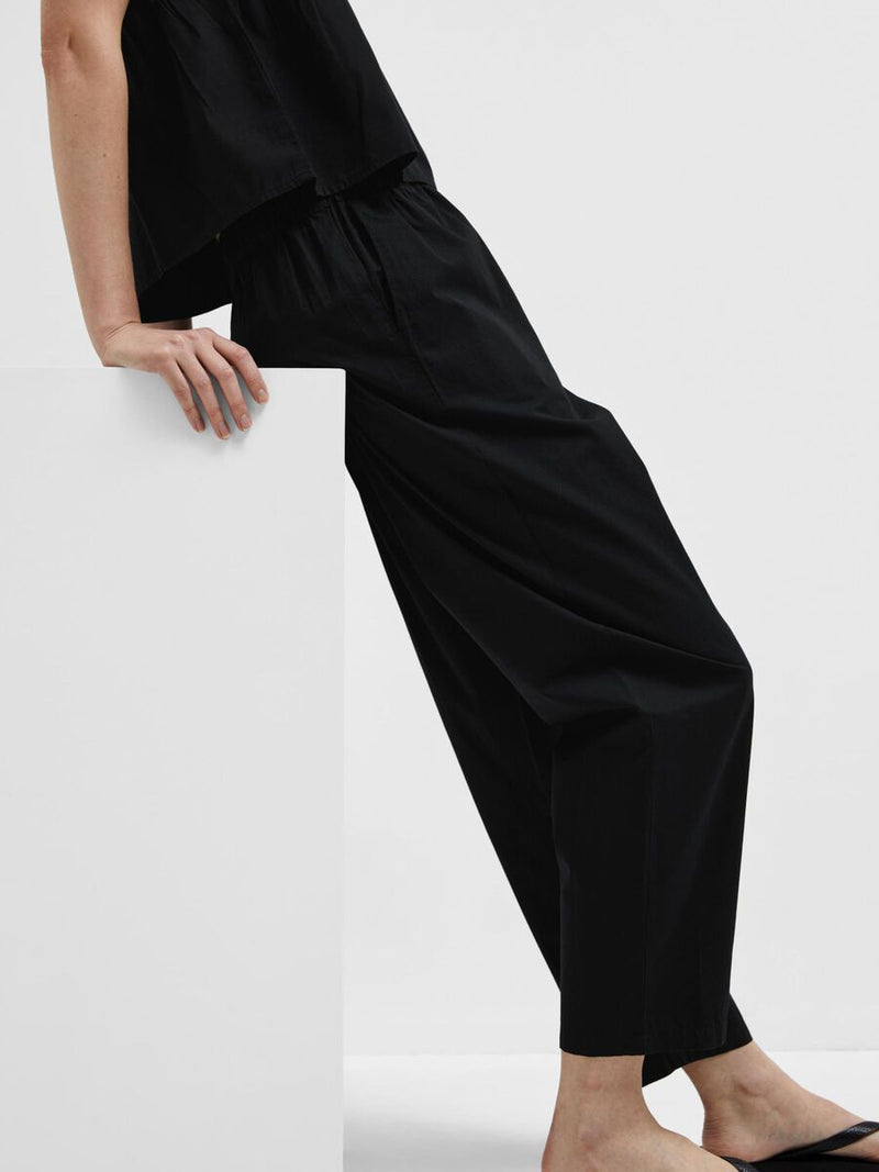 Selected Femme Blair High-Waisted Trousers