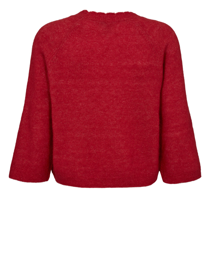 Numph Riette Selma Red Pullover