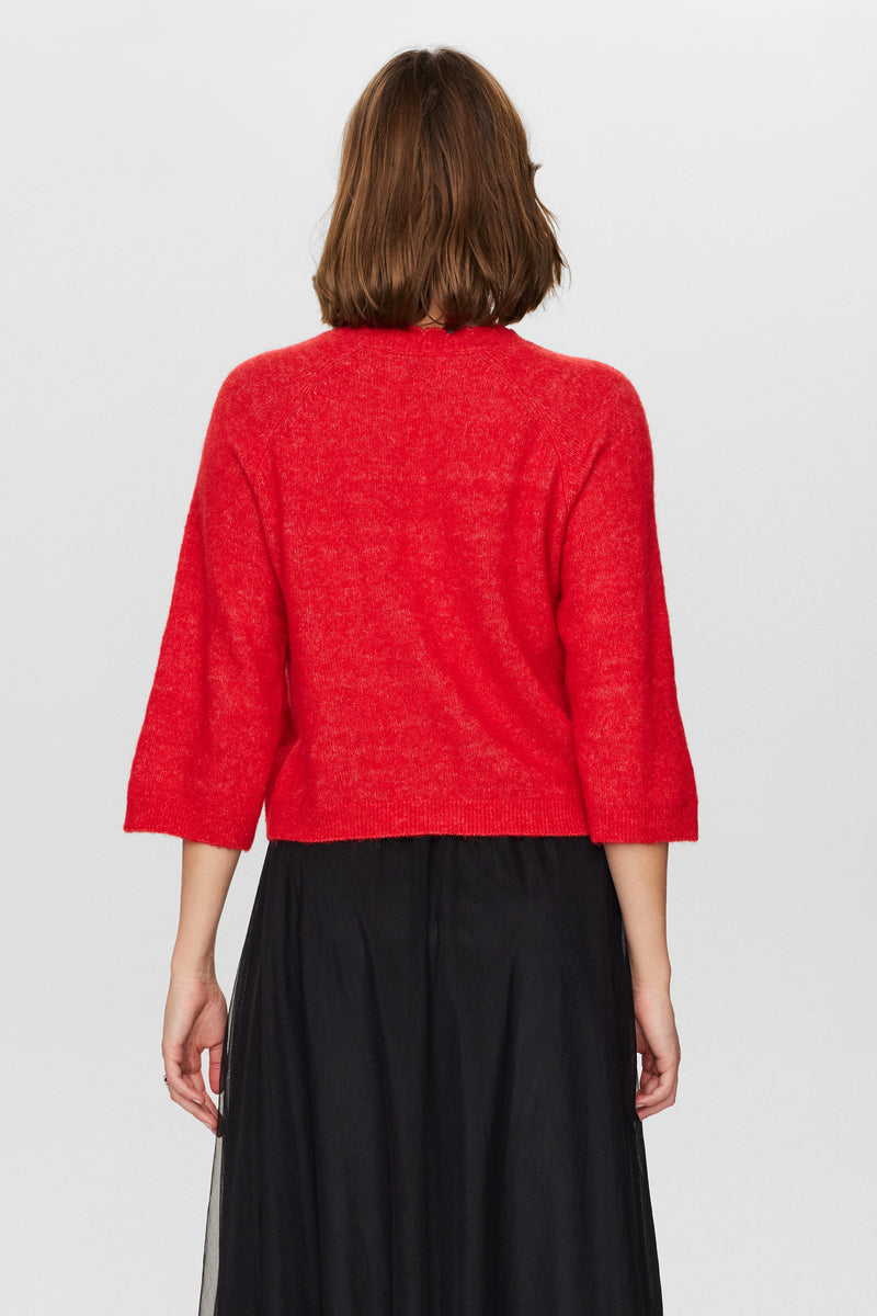 Numph Riette Selma Red Pullover