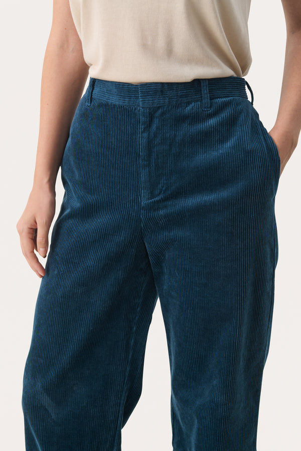 Part Two Clarisse Corduroy Trousers in Blue