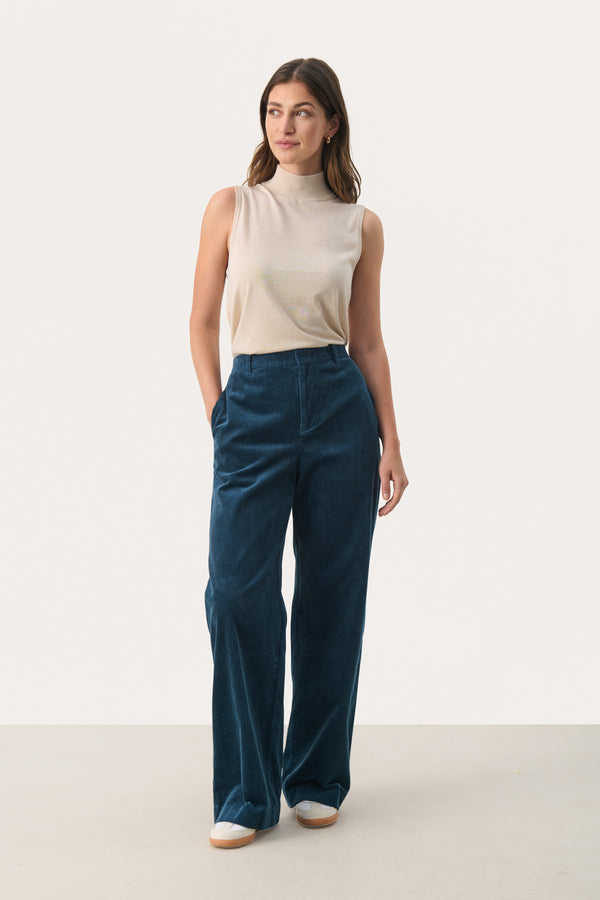 Part Two Clarisse Corduroy Trousers in Blue